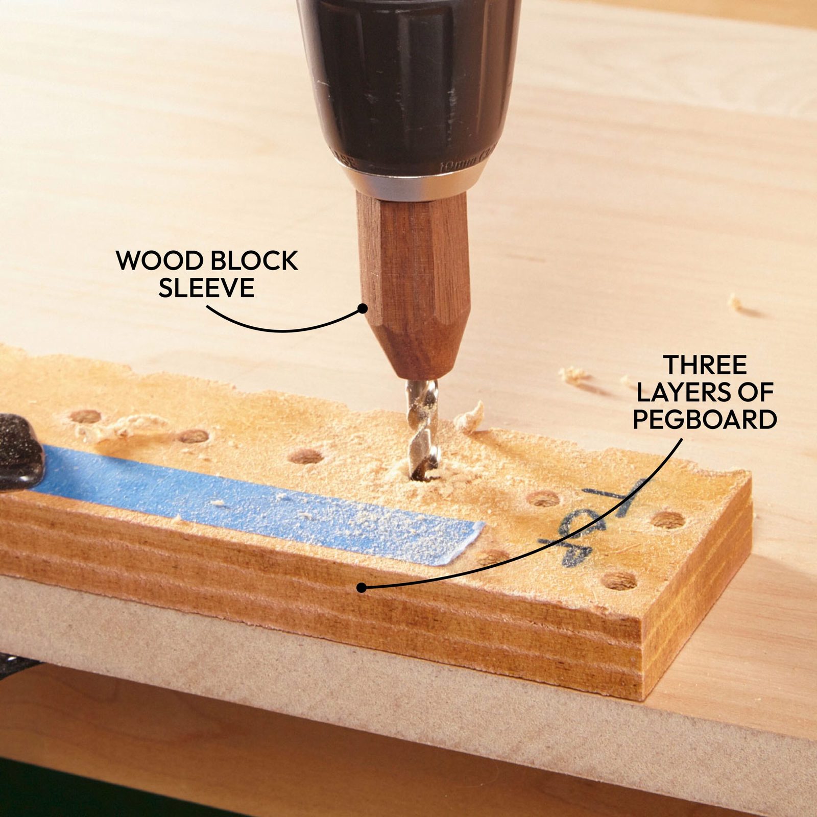 Three-Layer Hole Drilling Spacer