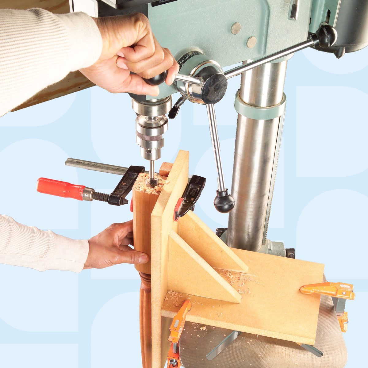 vertical drilling jig