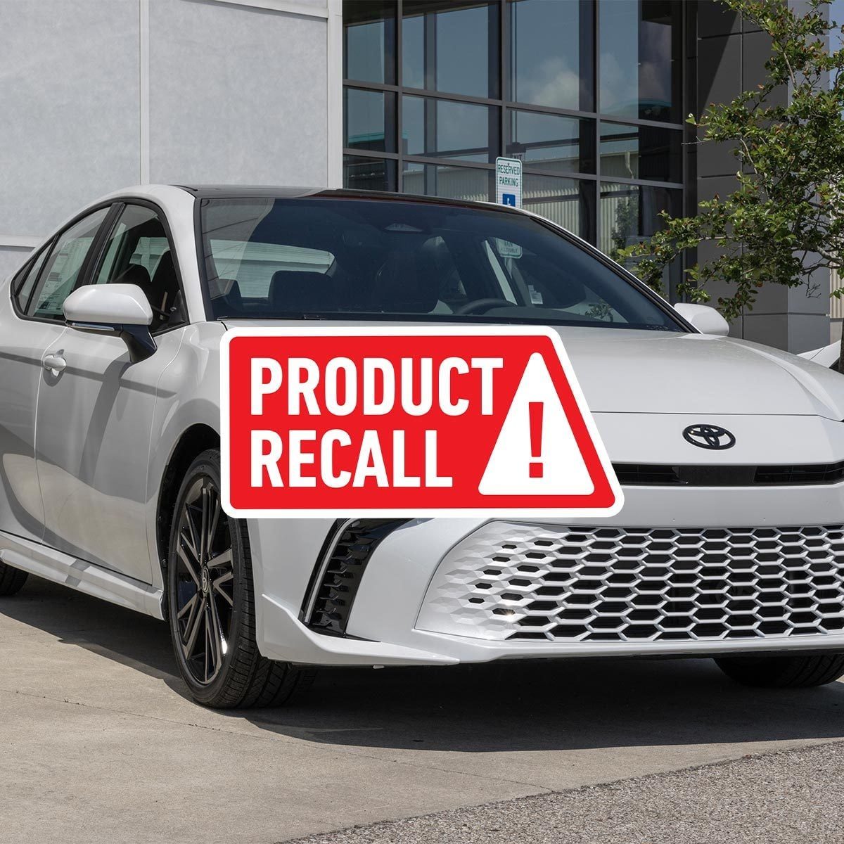 White 2025 Toyota Camry sedan parked