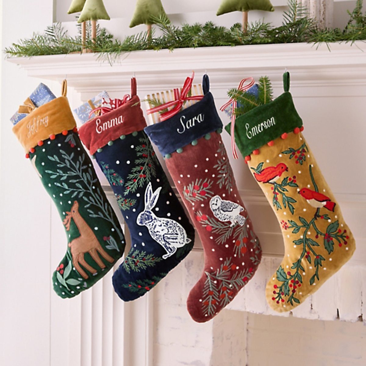 Decorating With Woodland Animals For Christmas You Need These Cuties Asap Woodland Bunny Stocking