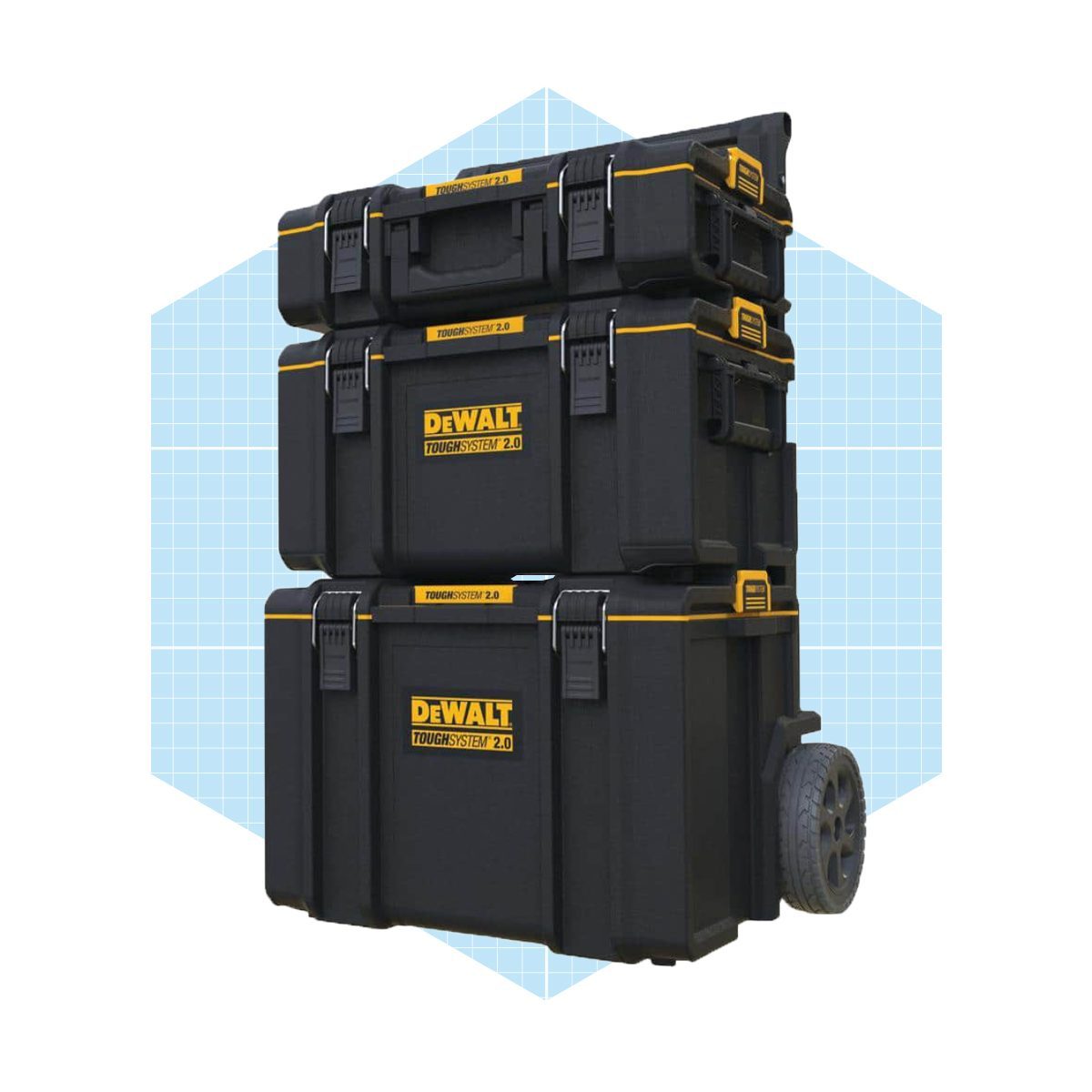 Dewalt Toughsystem 2.0 Small Tool Box With Bonus 22 In. Medium Tool Box And 24 In. Mobile Tool Box Ecomm Homedepot.com