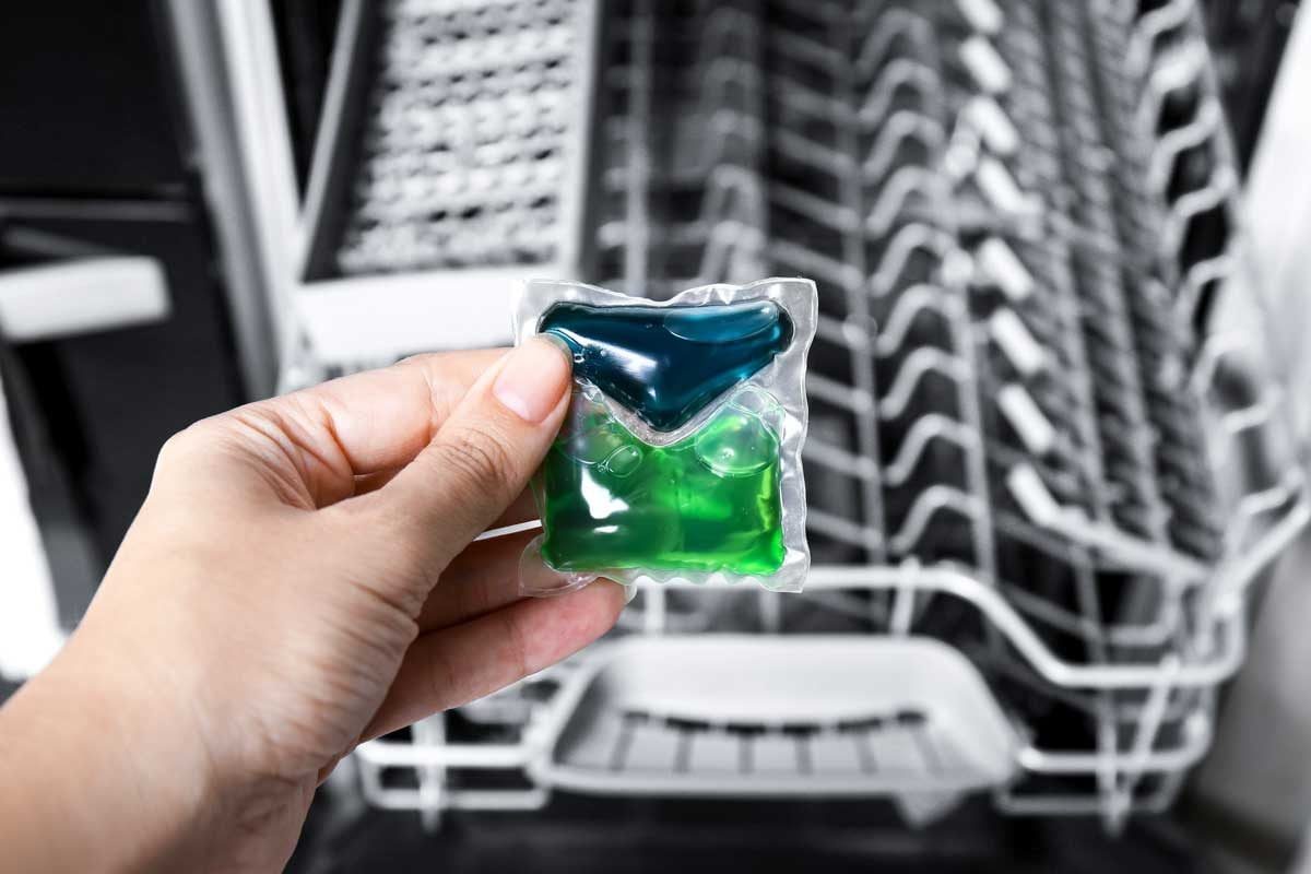 Dishwasher pod.