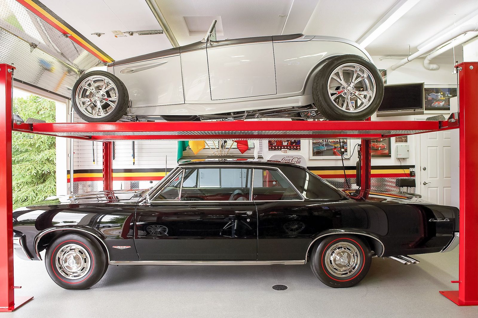 How Do You Fit Five Cars into a Three-Car Garage?