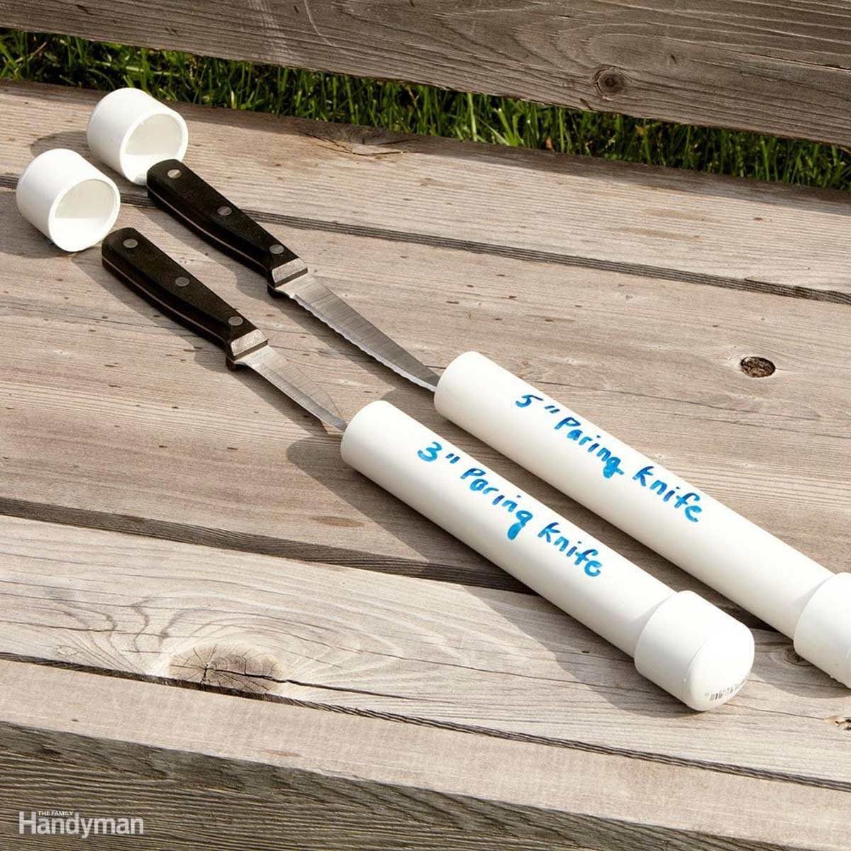pvc knife holder