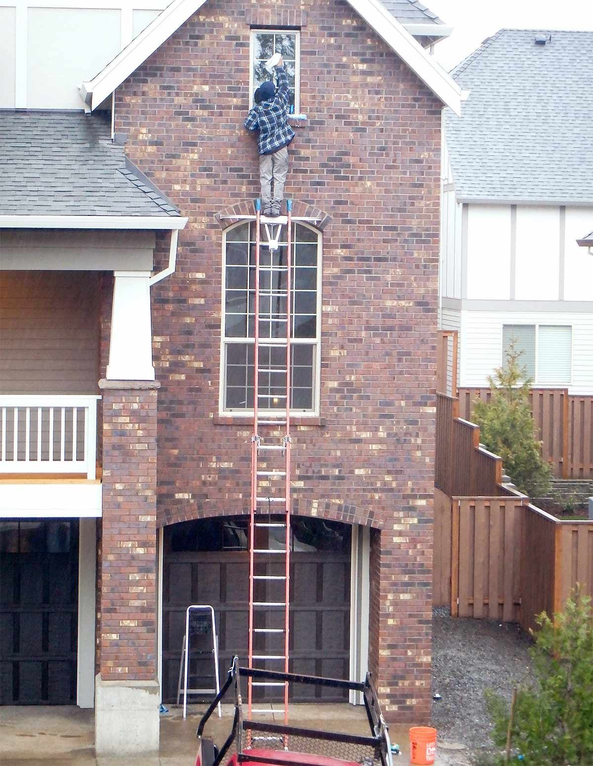 Never, Ever Use Your Ladder Like This