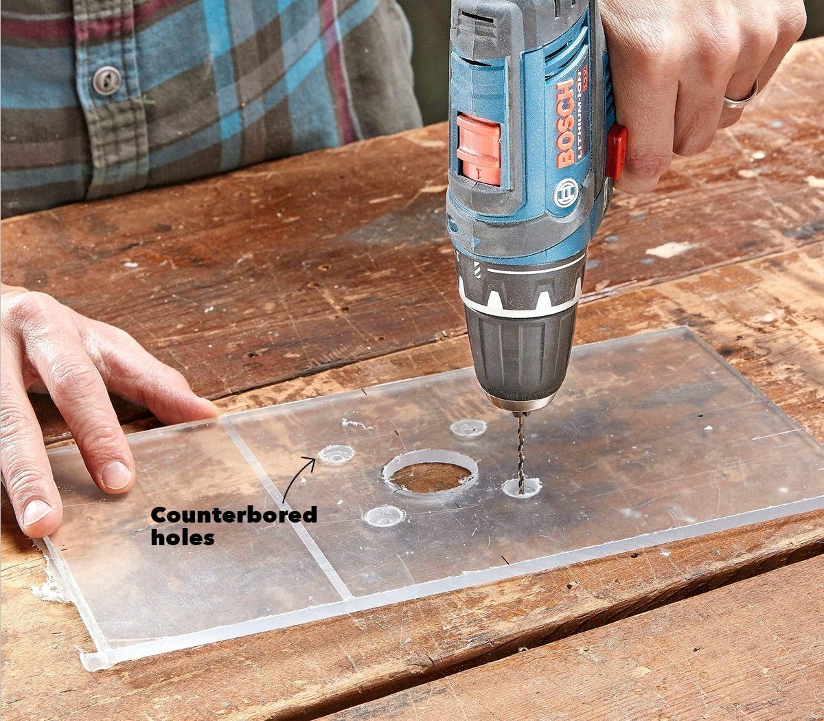 drill the holes