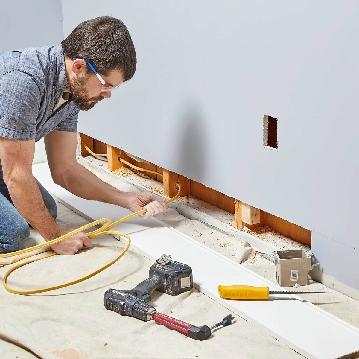 How to Fish Wire Through A Wall