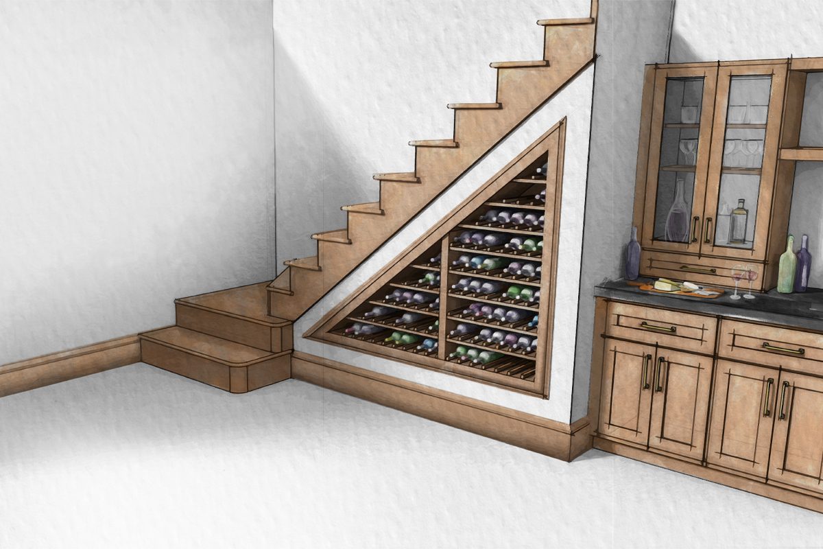 Five Creative Uses for the Space Under Your Stairs