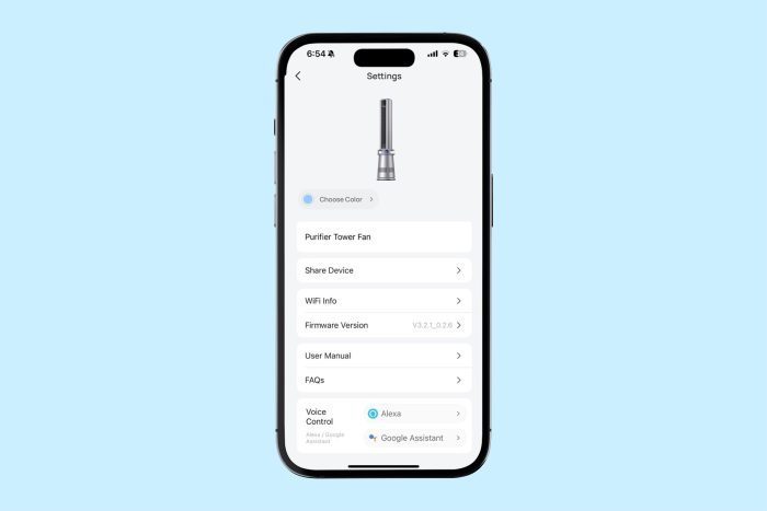 Dreo Tower Fan Review App Screenshot