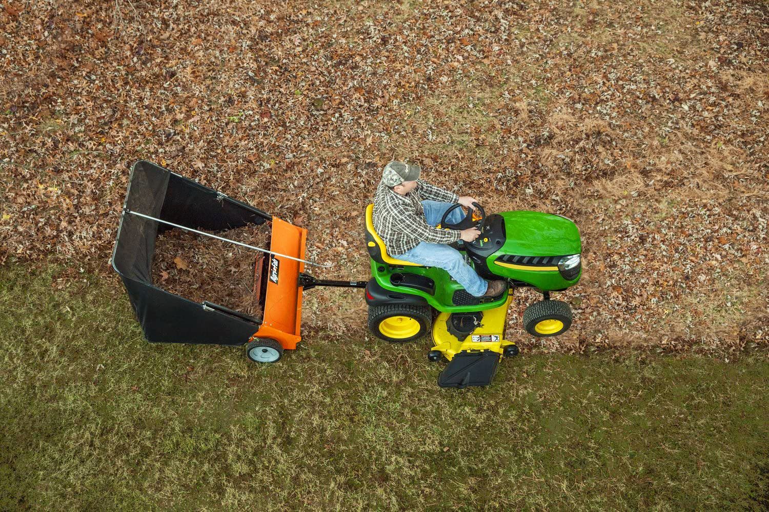 Meet the Agri Fab Grass Sweeper—It'll Save Your Yard and Your Time