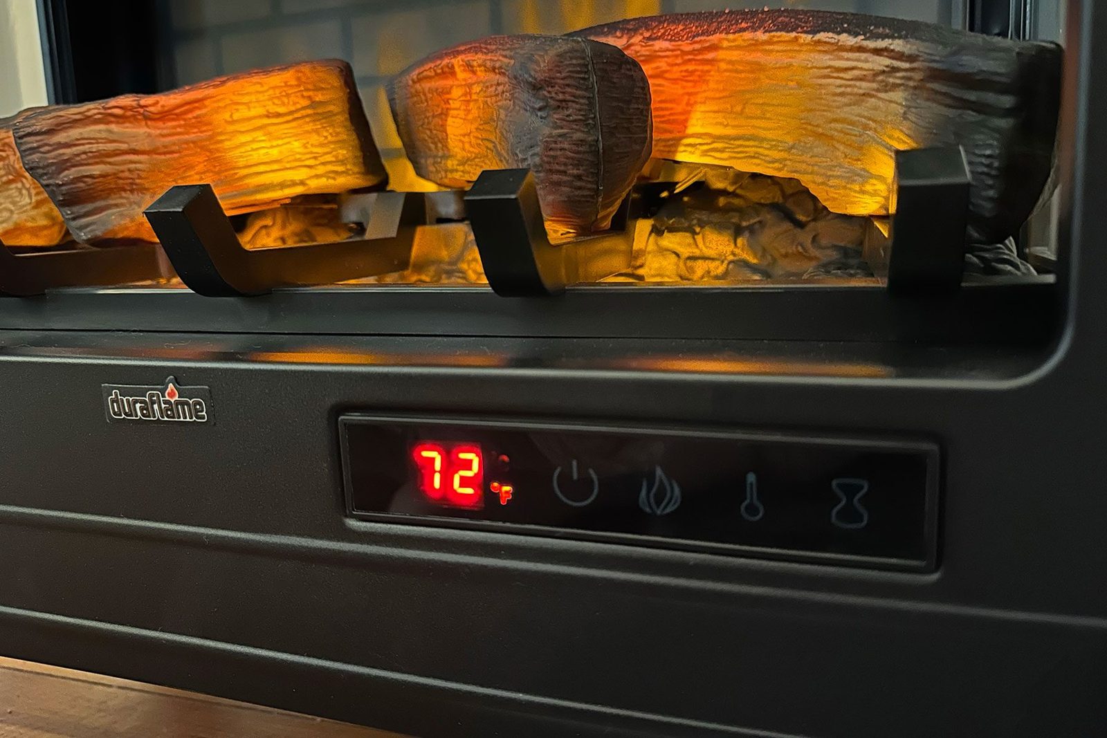 72 degree on electric fireplace