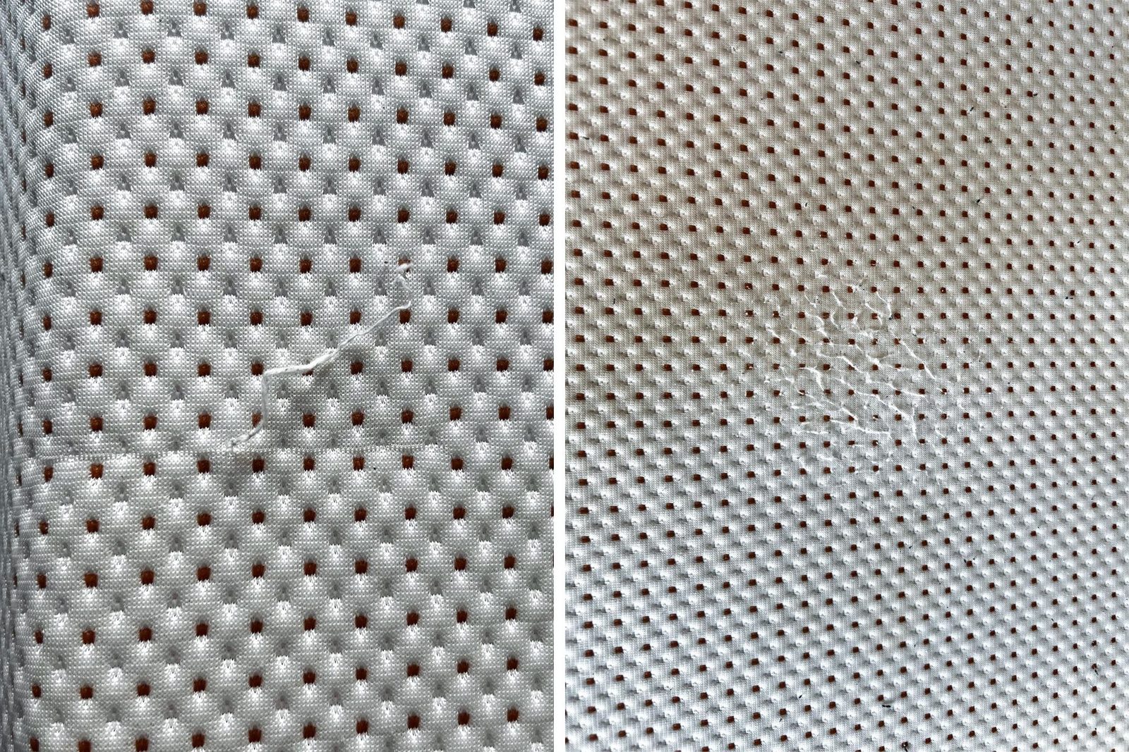 Staining and pilling on the Nectar Premier Copper Memory Foam Mattress Reina Galhea Closeup 2 Msedit