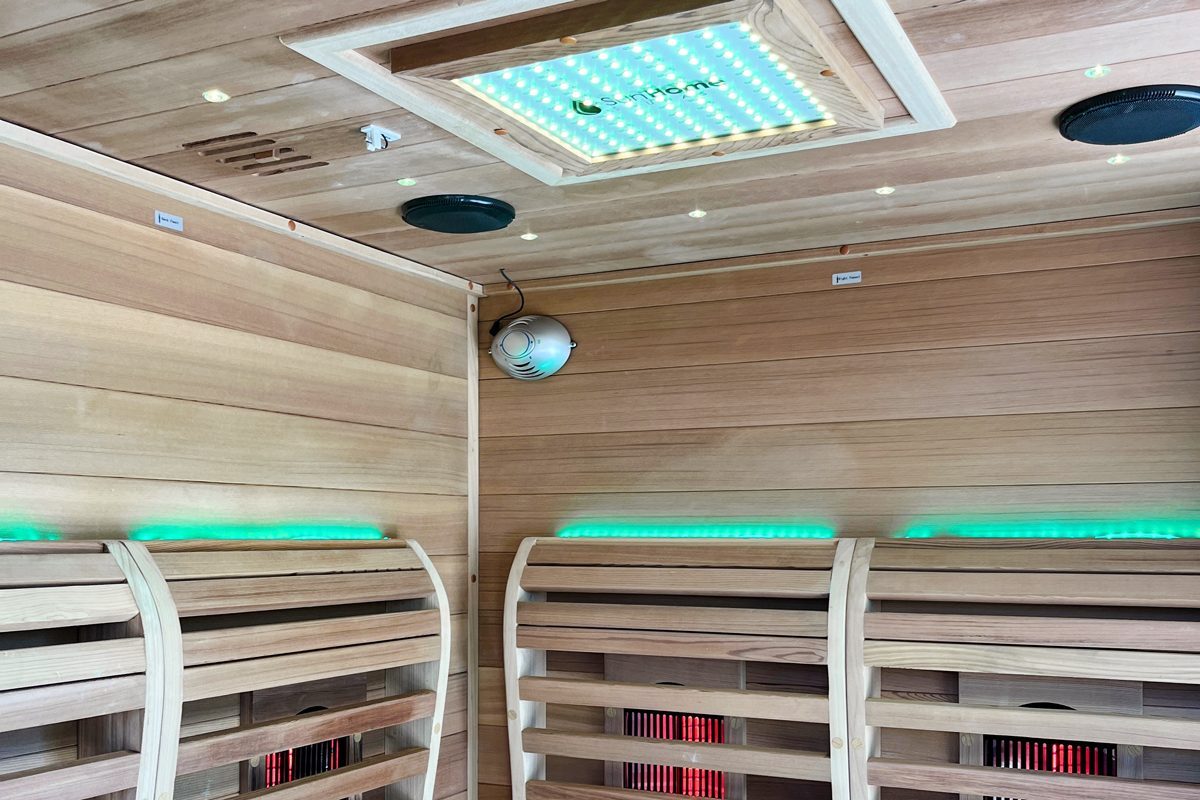 Sun Home Saunas Full Spectrum Infrared Luminar Interior