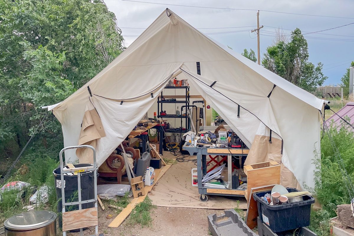 We Tried the White Duck Canvas Tent, and It's the Perfect Summer Workshop