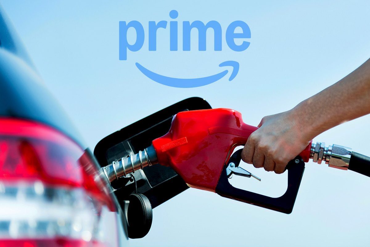 Person pumping gas.