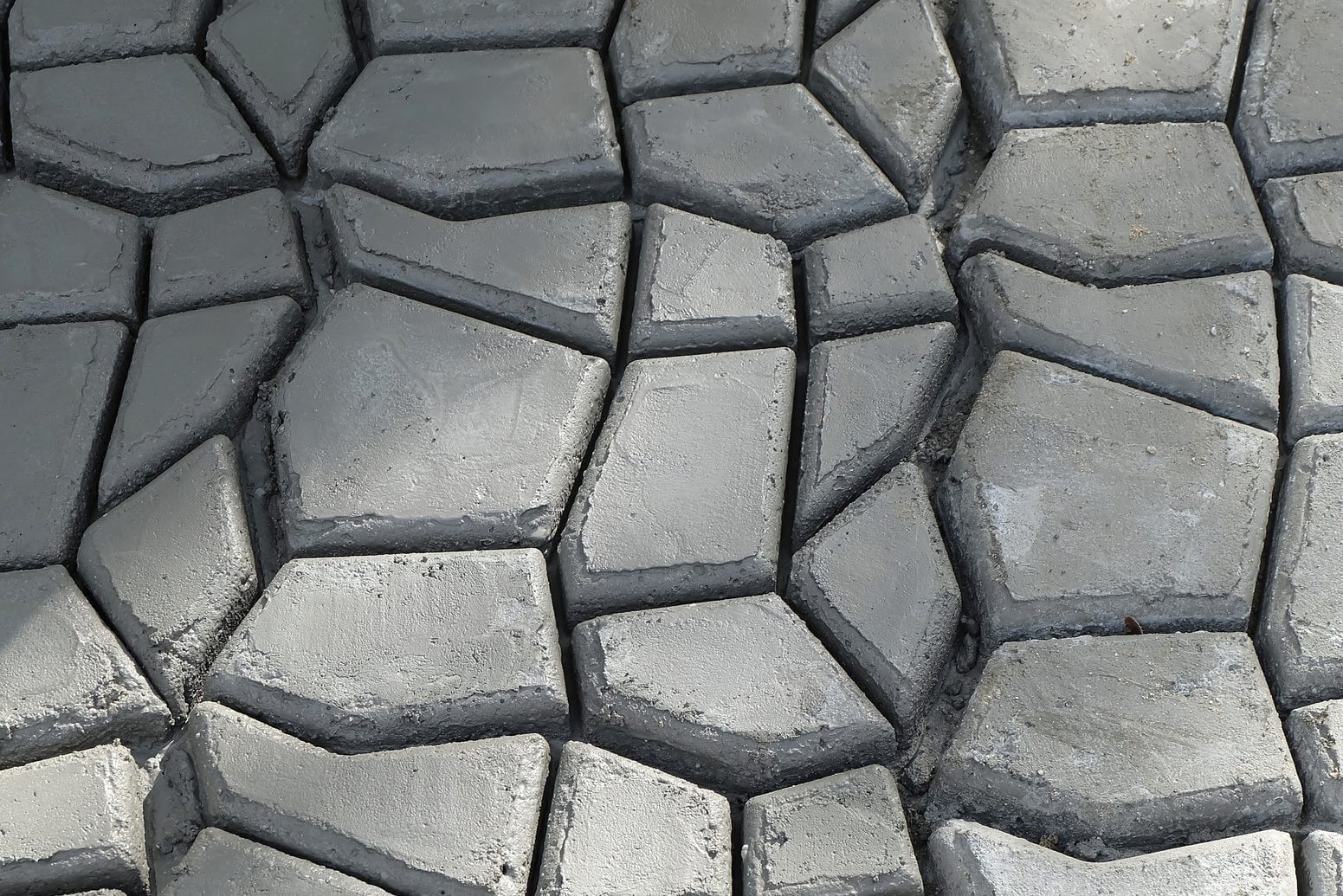 unfinished Cobblestone Pavement Texture on construciton site