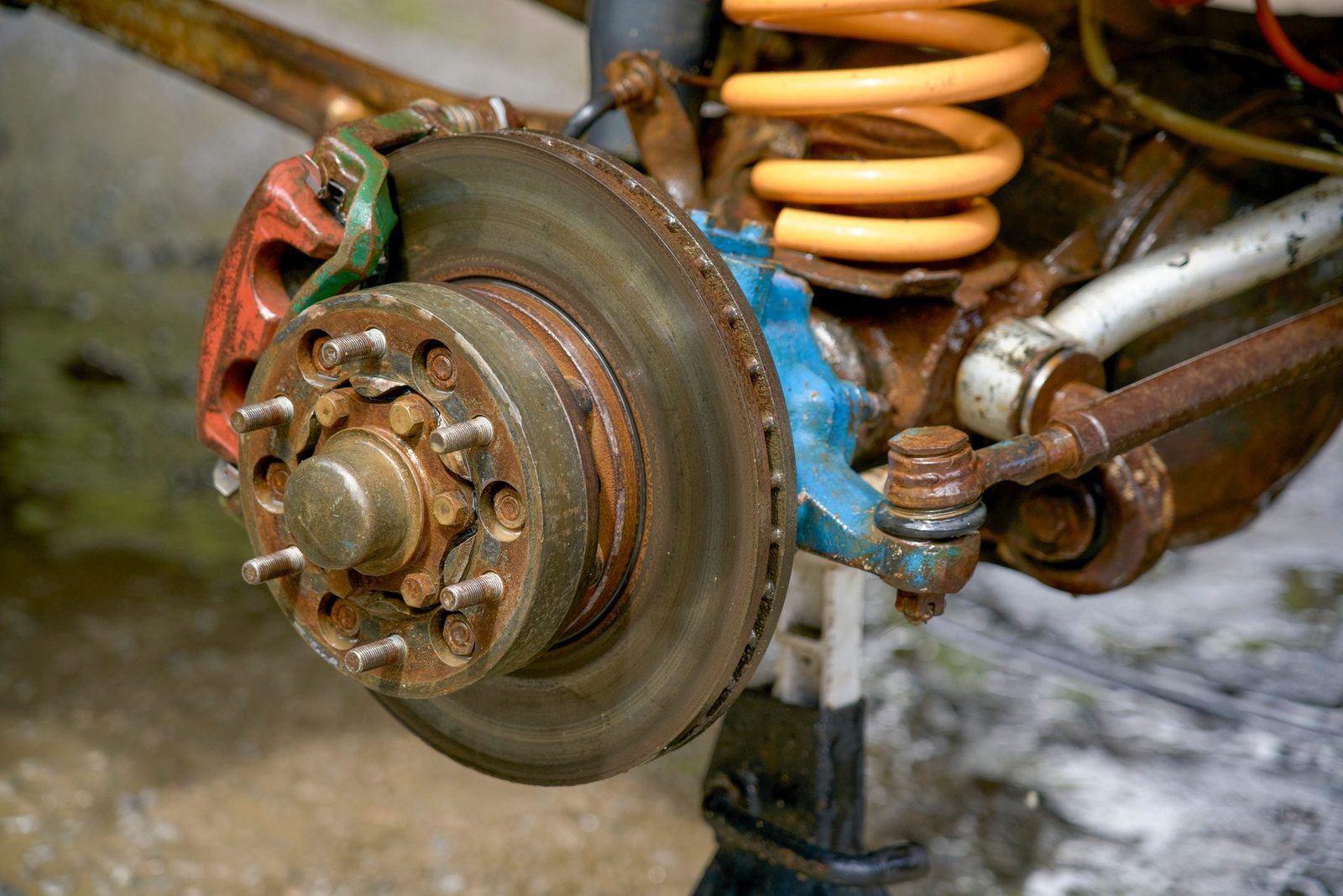 Brake disc and caliper car