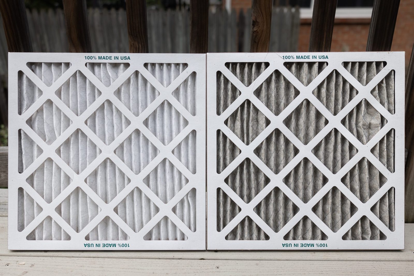 New Verses Dirty HVAC Air Filter