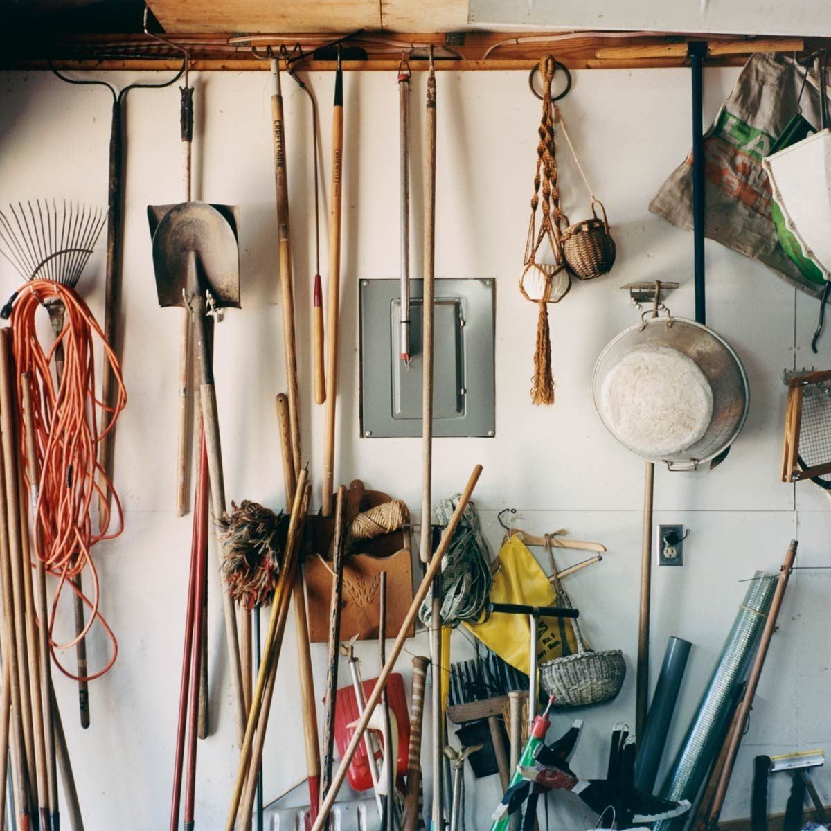 Garden Tools in Garage
