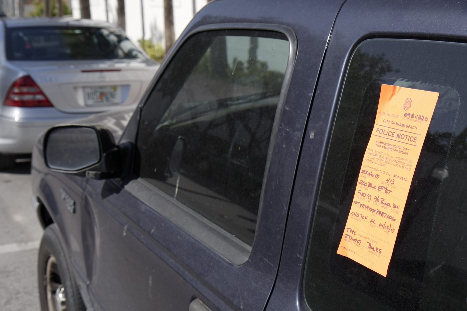 If You See an Orange Tag on a Car, This Is What It Means