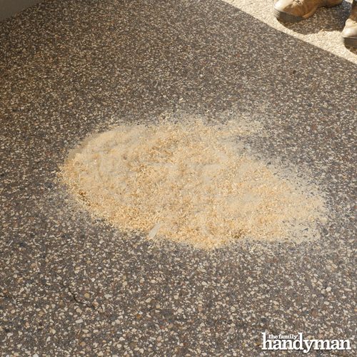 Use Sawdust to Soak Up Spills