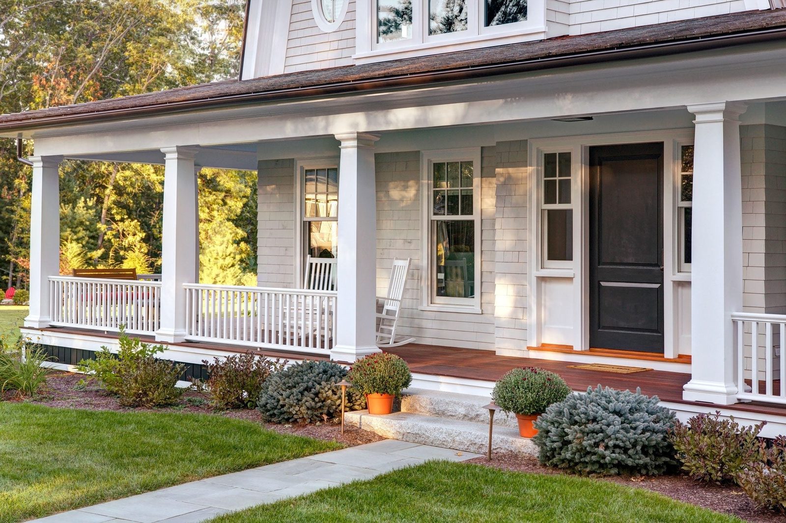 Home Veranda Exterior With Front Door