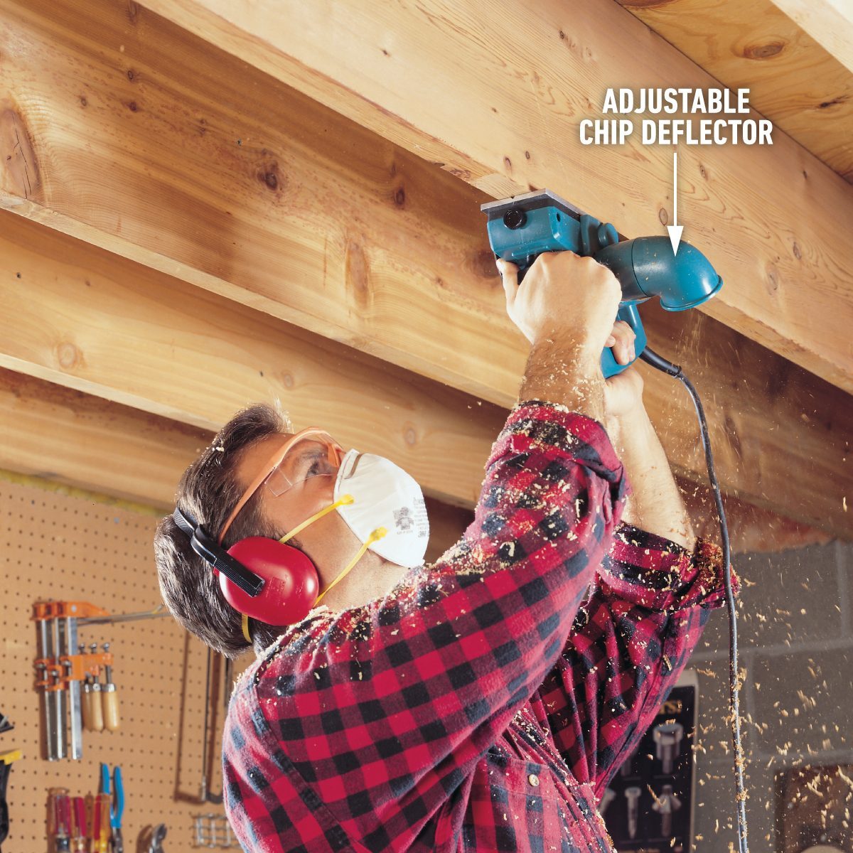 How To Use an Electric Planer Shave low spots in floor joists