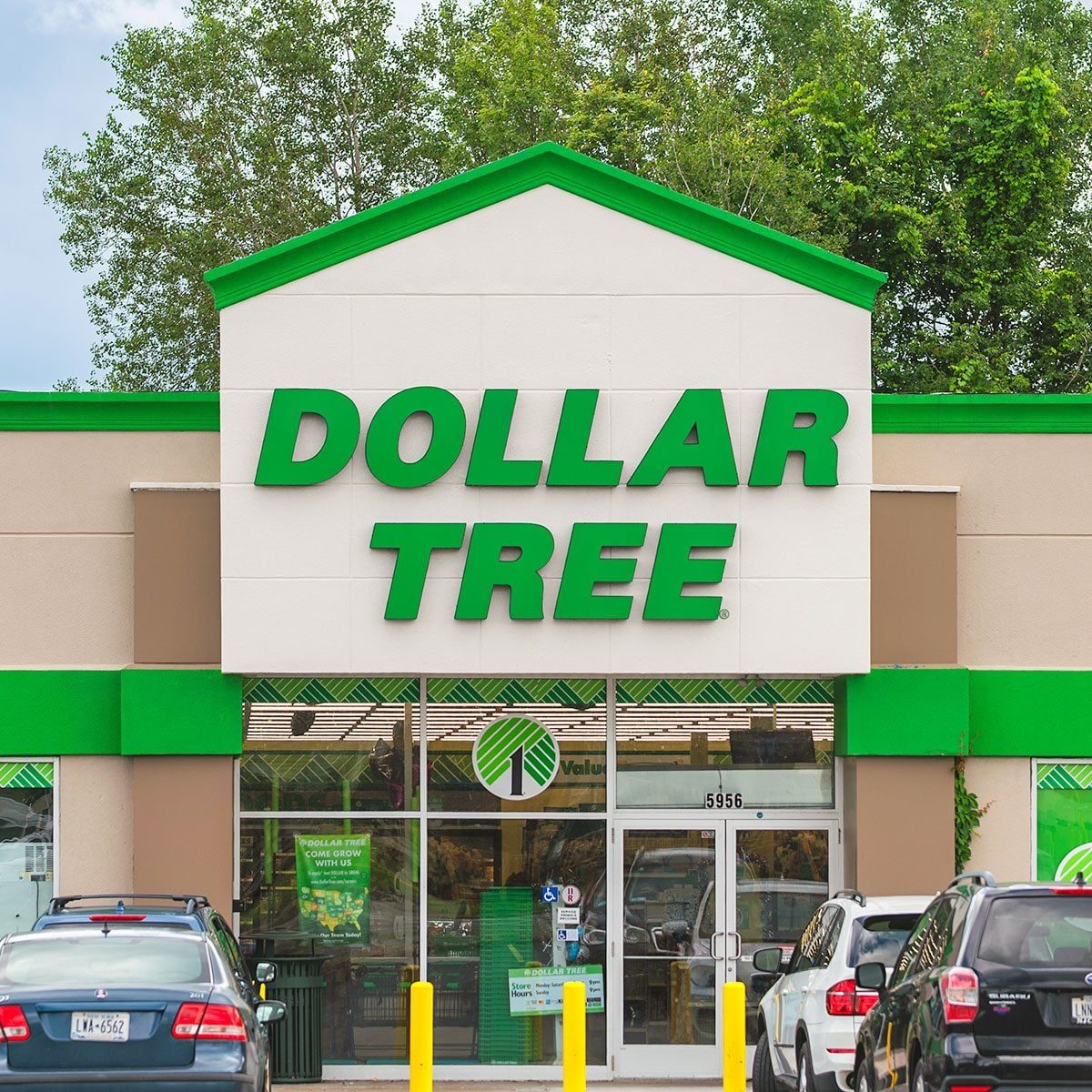 Close-up of Dollar Tree Store