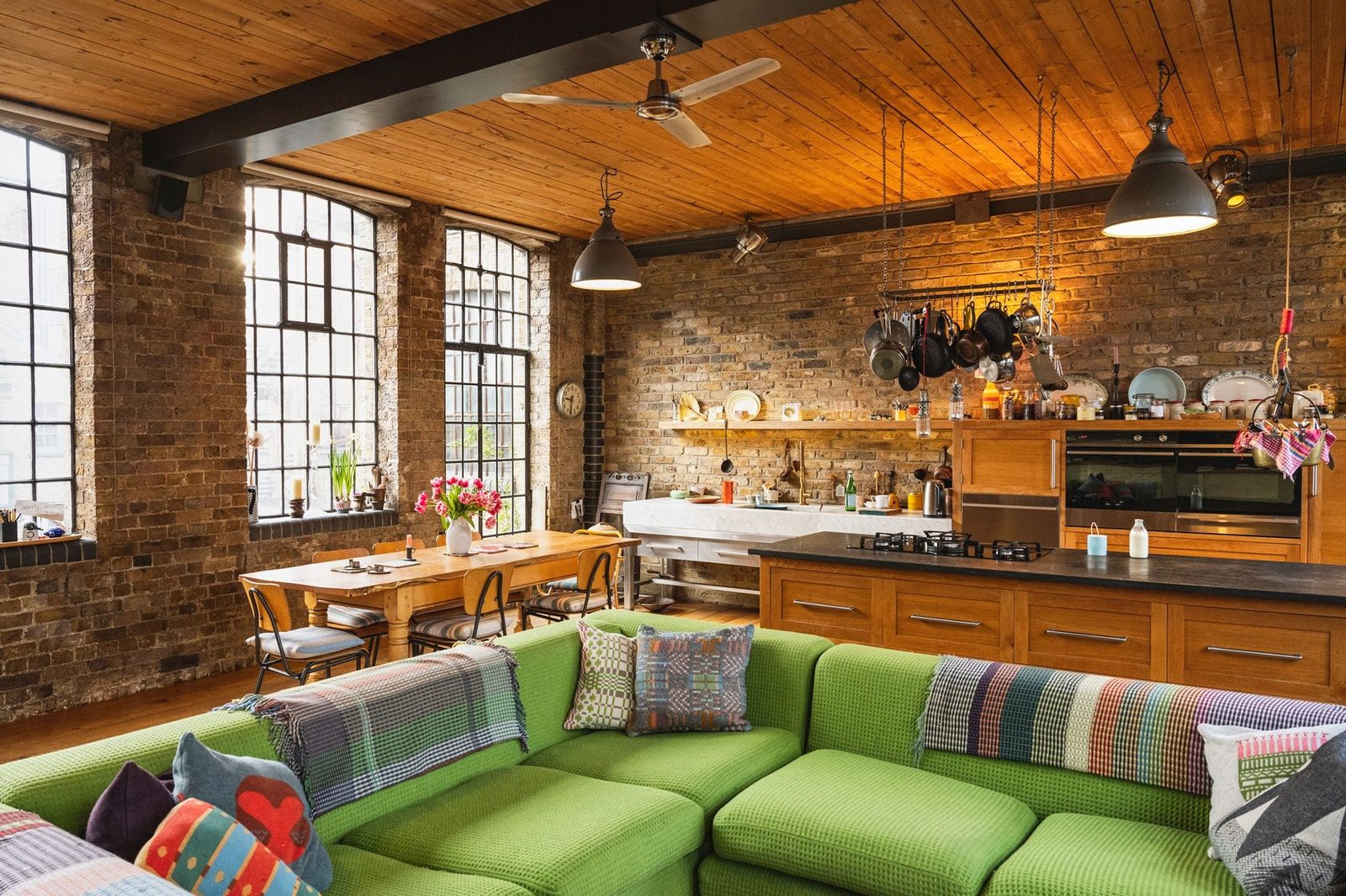 Industrial Interior Design Stylish Home Interior Of Converted Warehouse Style Loft Apartment