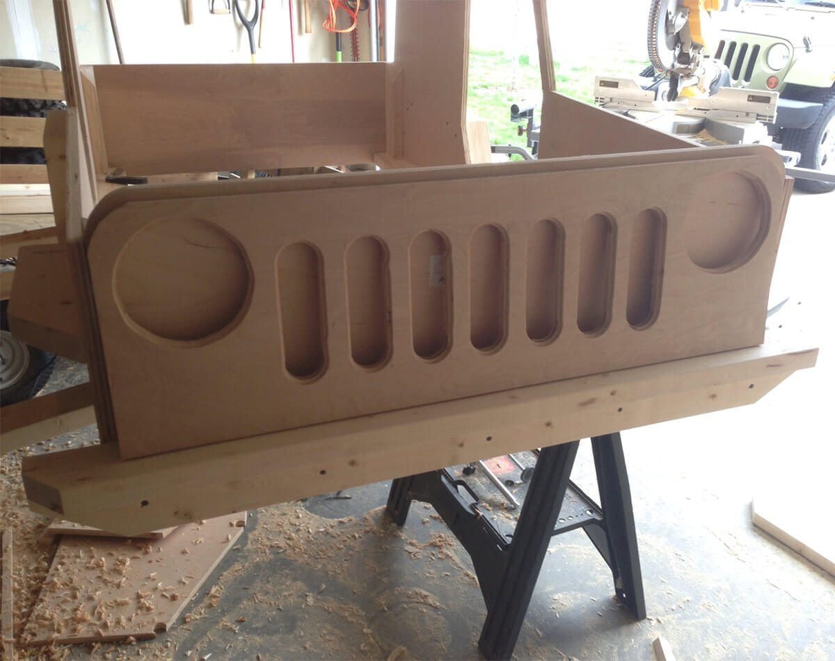 jeep bed grill detail