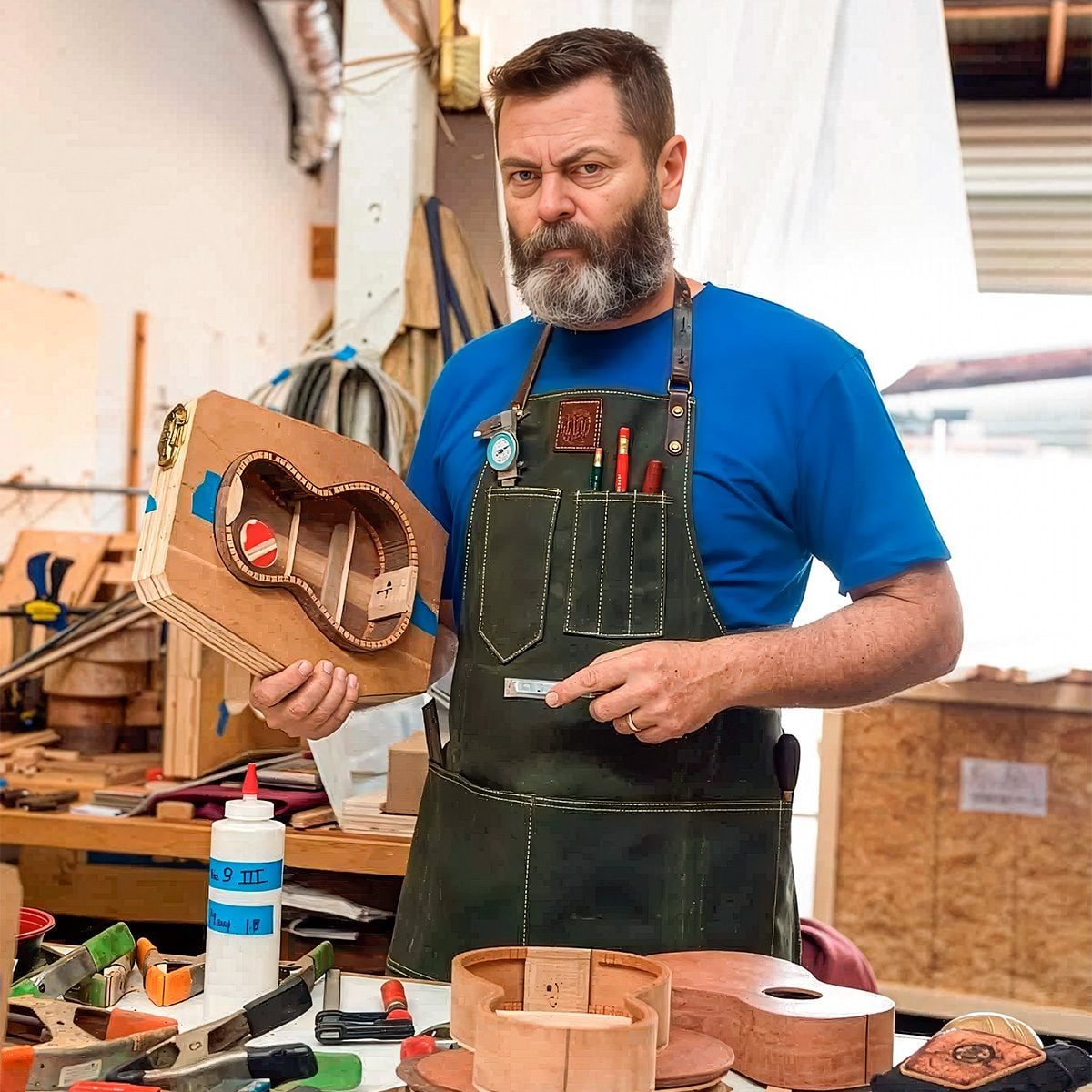 Nick Offerman Talks Shop: The 'Thrilling Epiphany' That Led to His Woodworking Passion