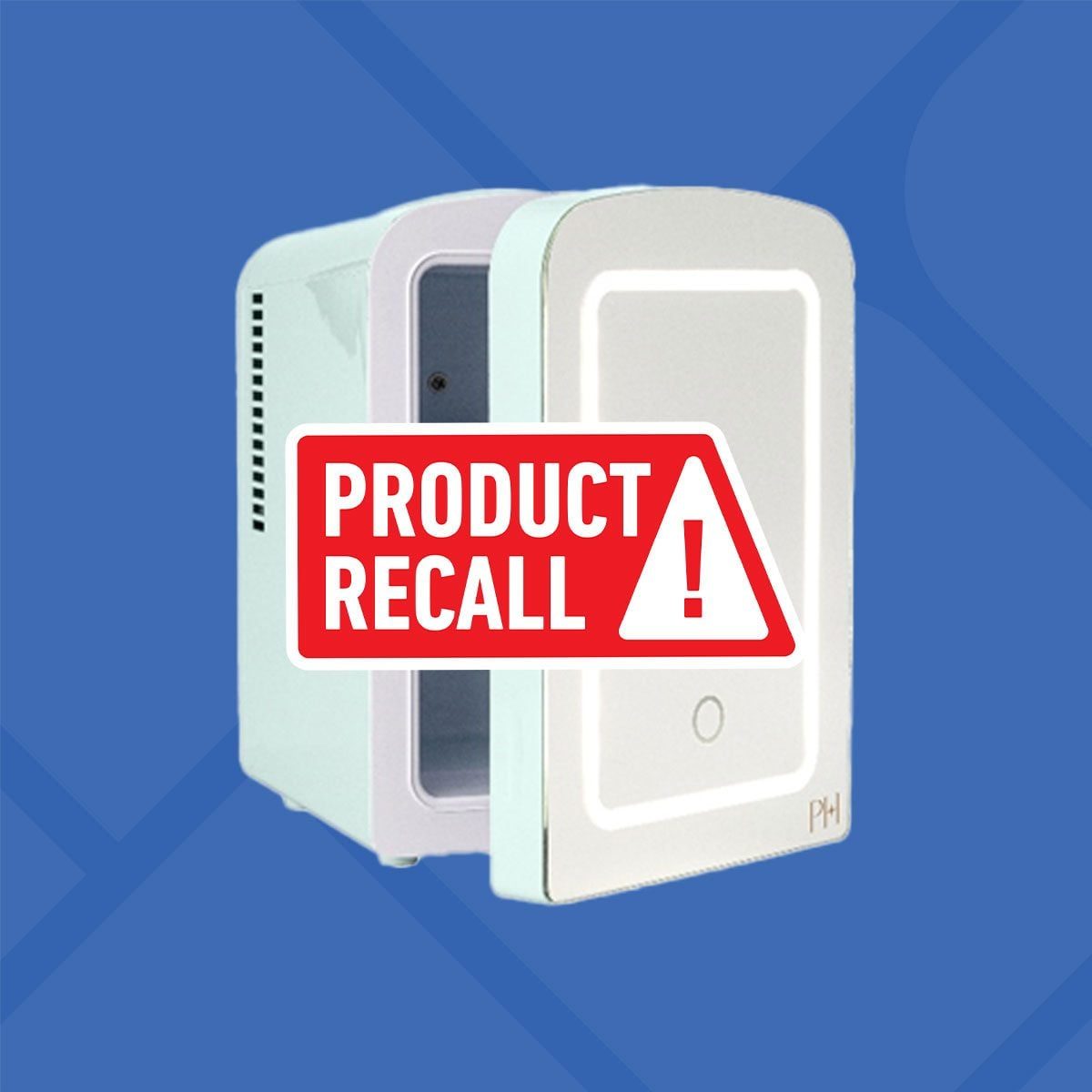 Paris Hilton Fridge with Product Recall badge