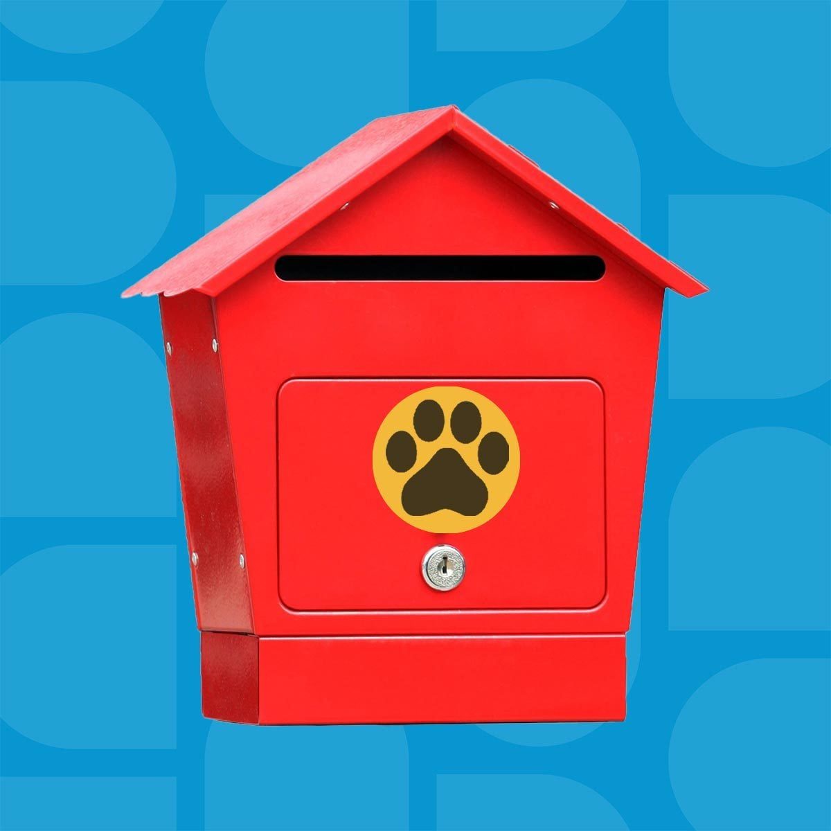 Paw Print Mailbox