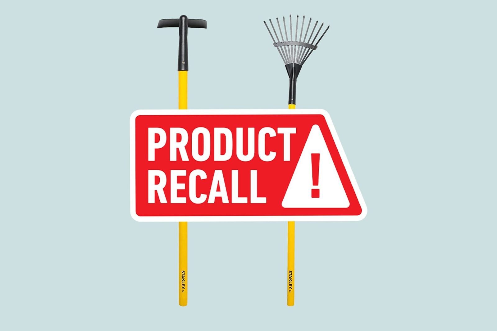 Long Handle Hoe and Rake - Red ToolBox Product Recalled