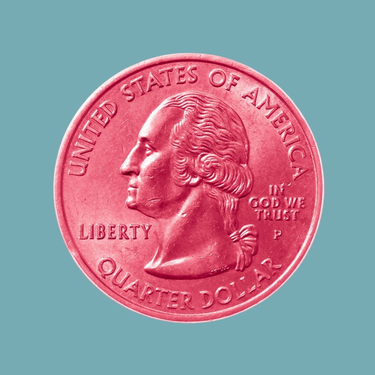 That Quarter With Red Paint On It Has Some Interesting History Behind It