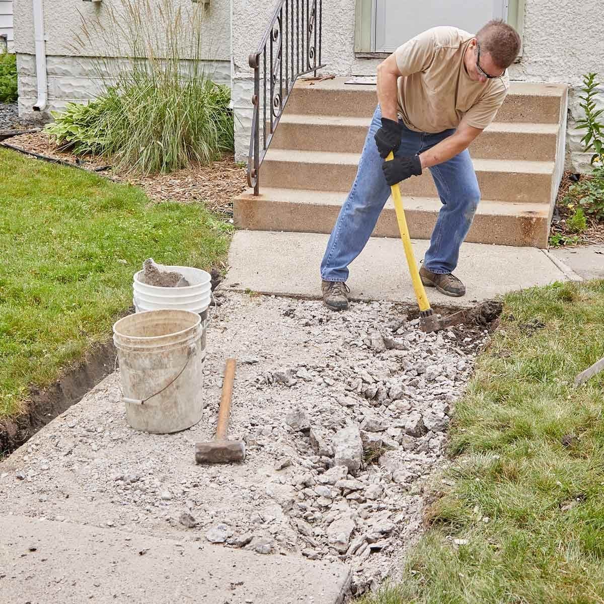 Replace a Section of Sidewalk