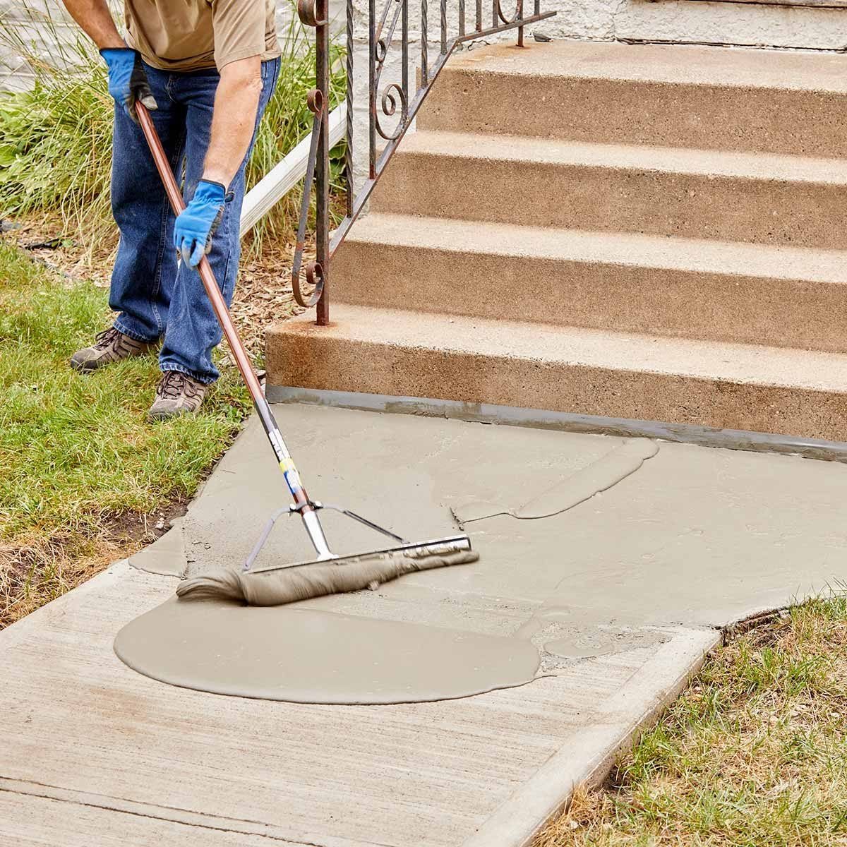 Resurfacing a Sidewalk is Easy to DIY