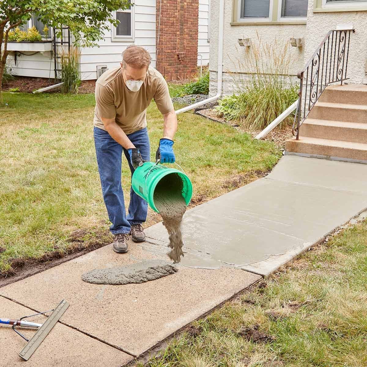 Resurfacing a Sidewalk is Easy to DIY