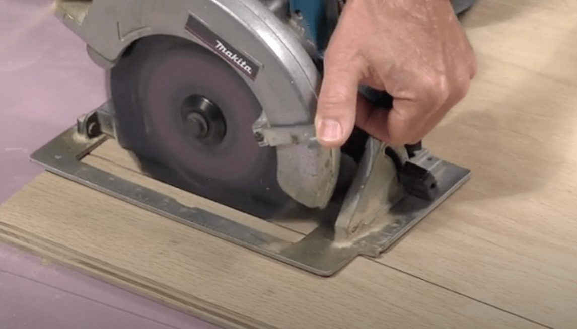 cutting plywood with a circular saw