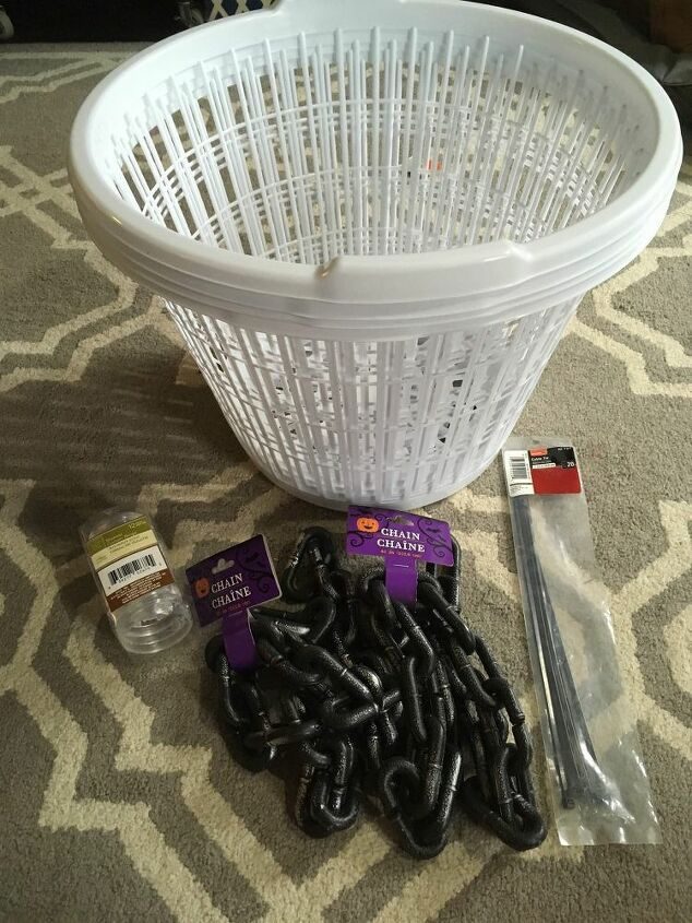 How to Turn a Laundry Basket into a Spooky Halloween Cage Decoration
