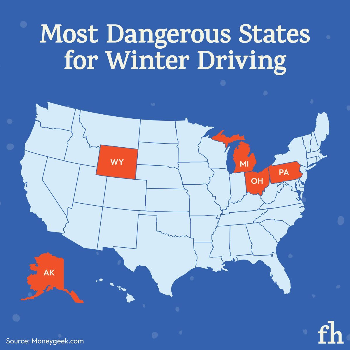 The 5 States Where Winter Driving Is Most Dangerous