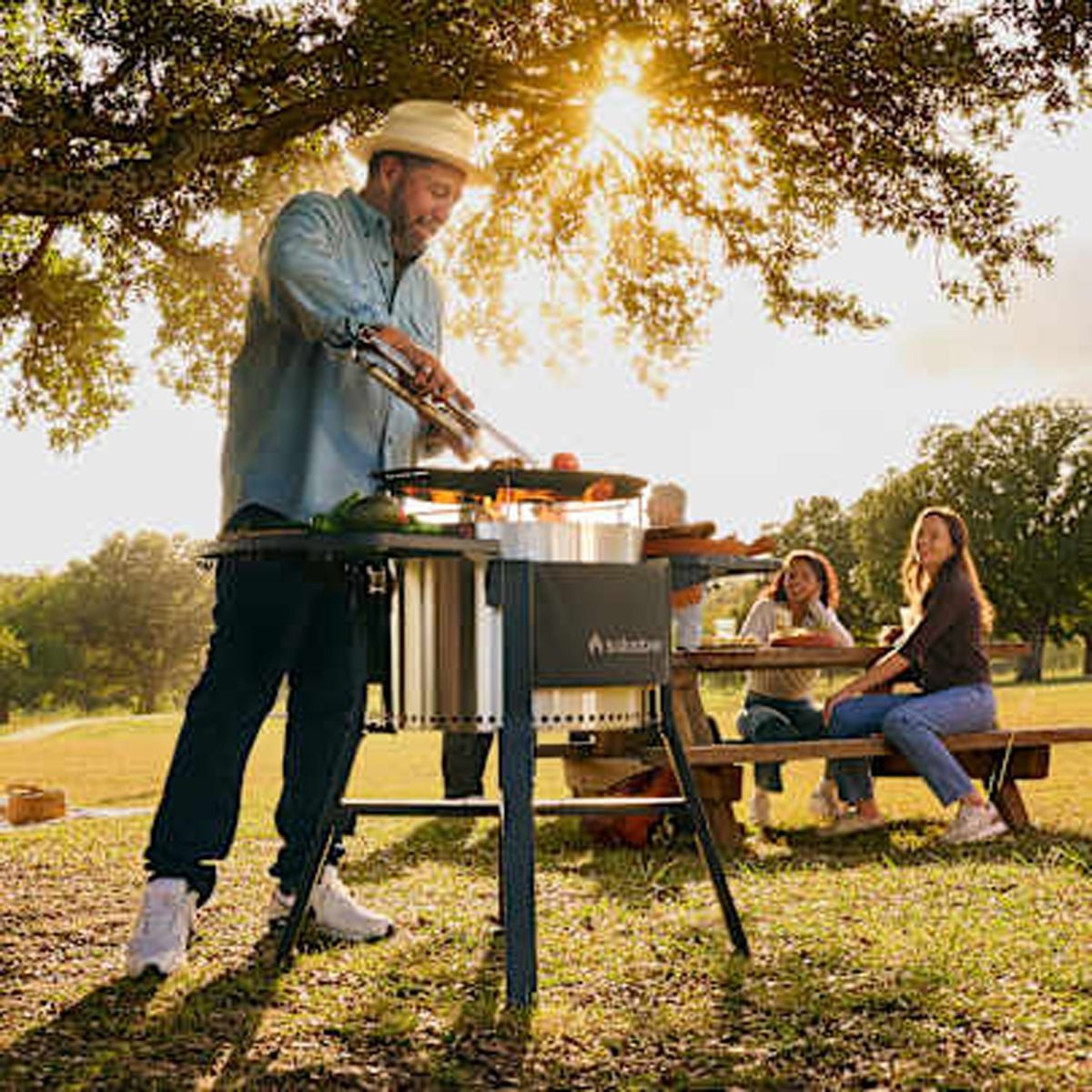 Transform Your Fire Pit Into A Portable Grill With The All New Solo Stove Cookout Kit