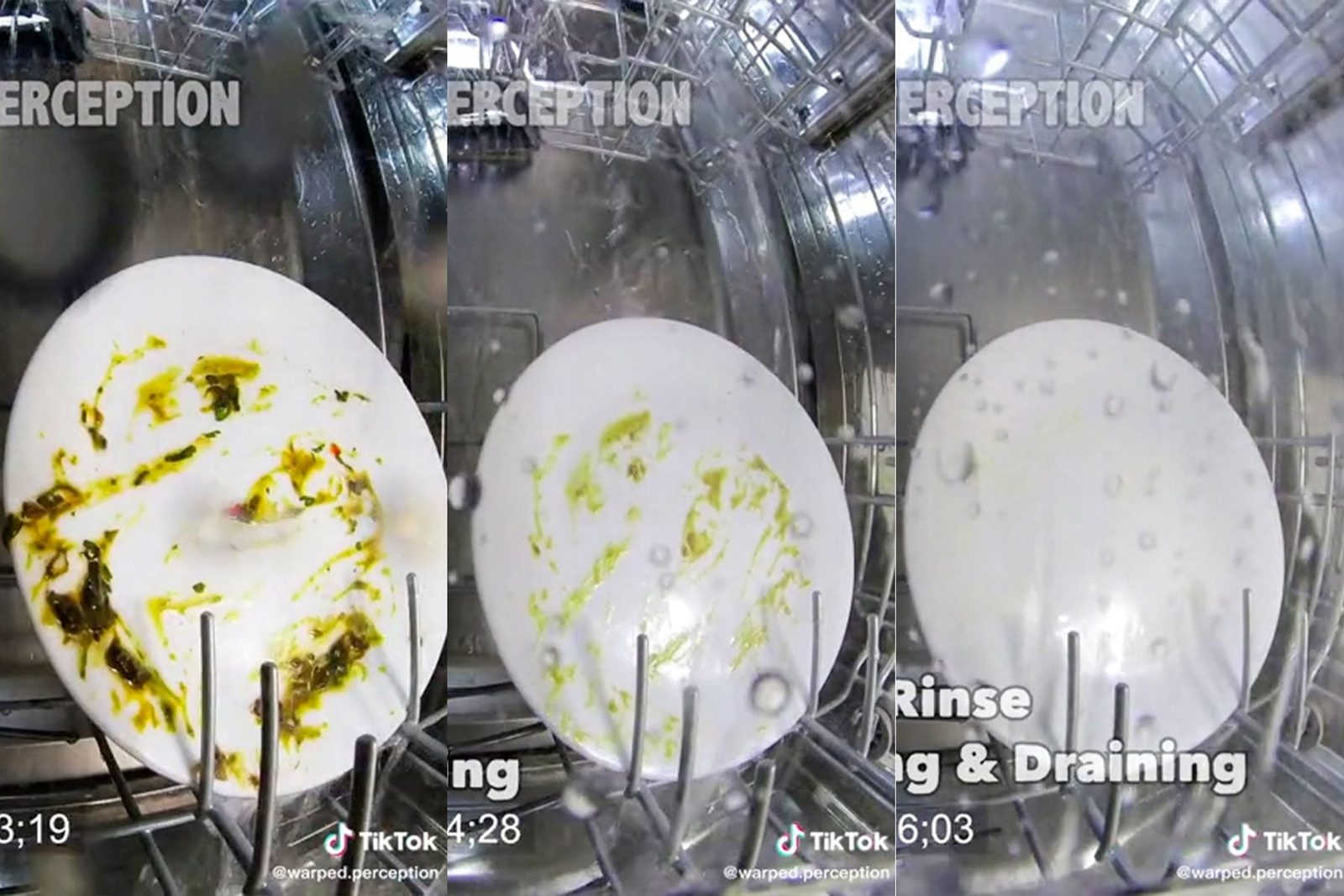 Watch What Happens Inside Your Dishwasher When You Run It Ft Tiktok Screengrab