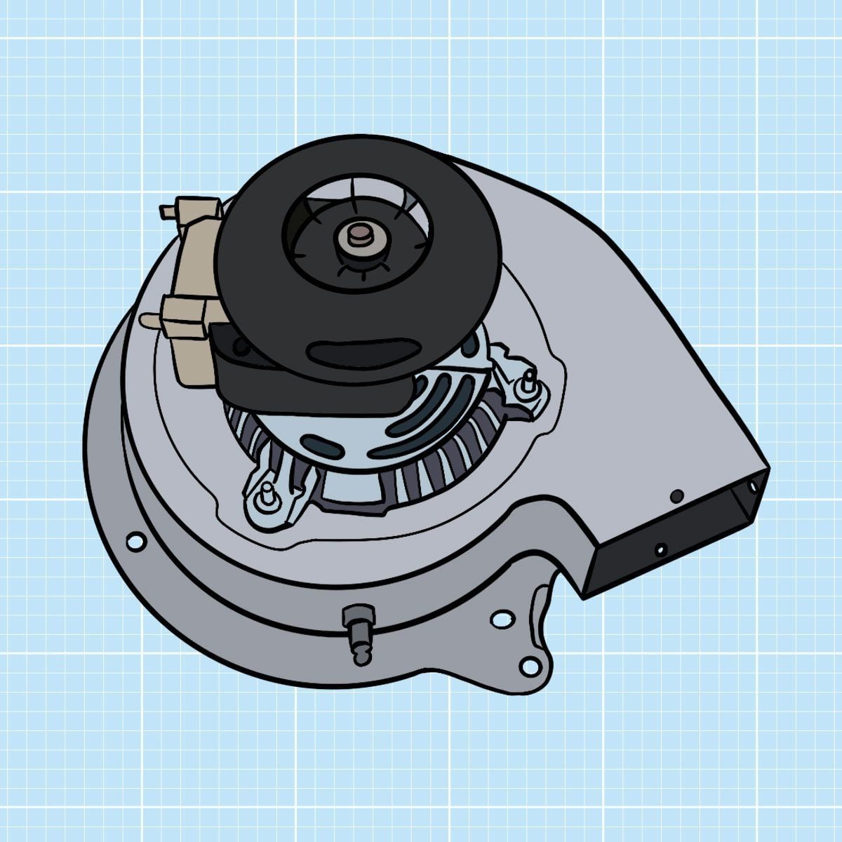 furnace inducer motor diagram