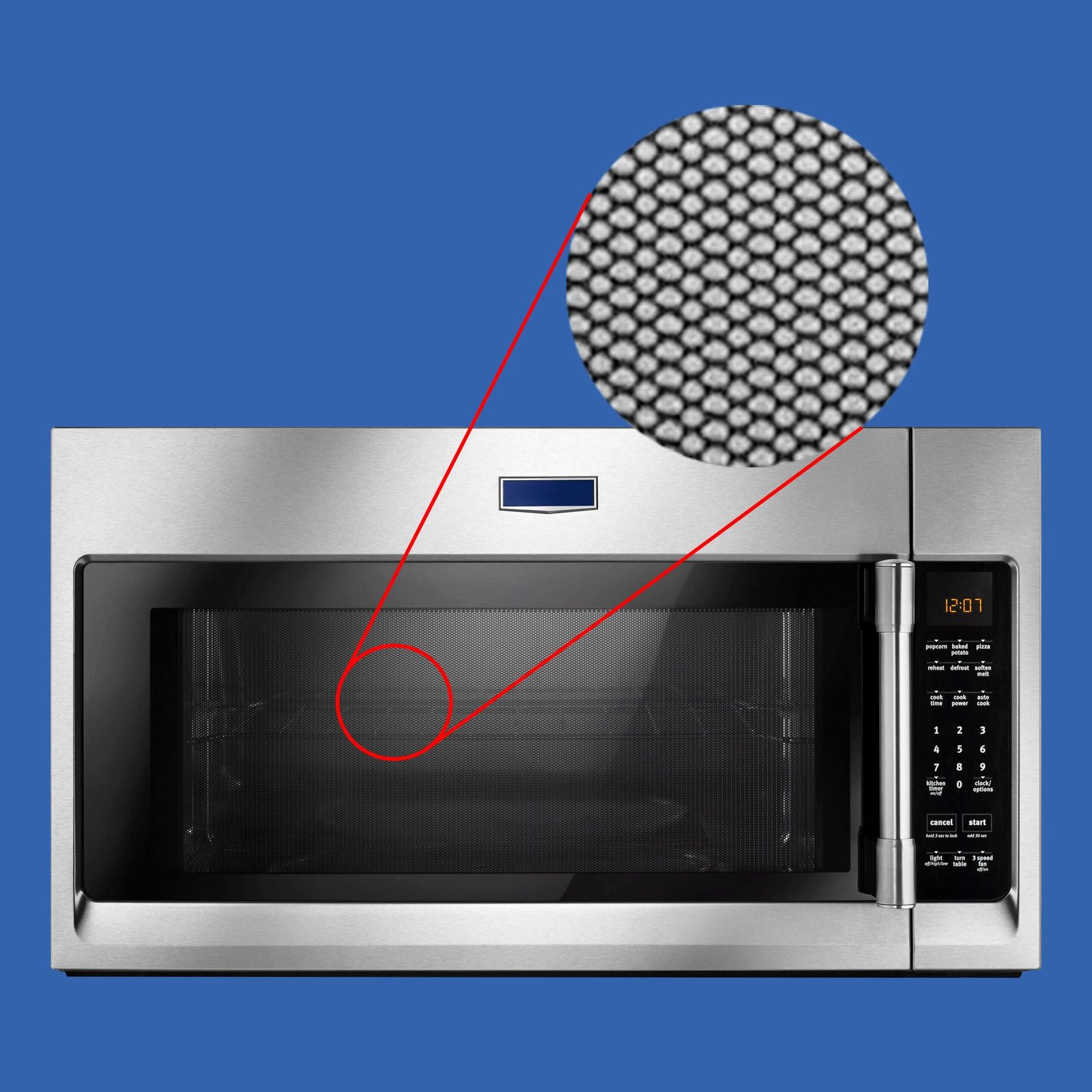 What Those Black Dots On Your Microwave Door Are For