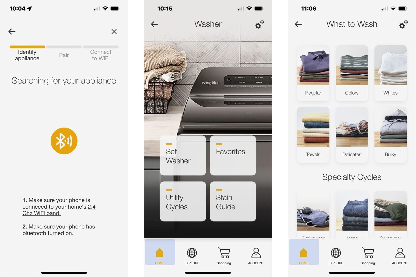 Whirlpool 2 In 1 Removable Agitator Washing Machine App Screenshots