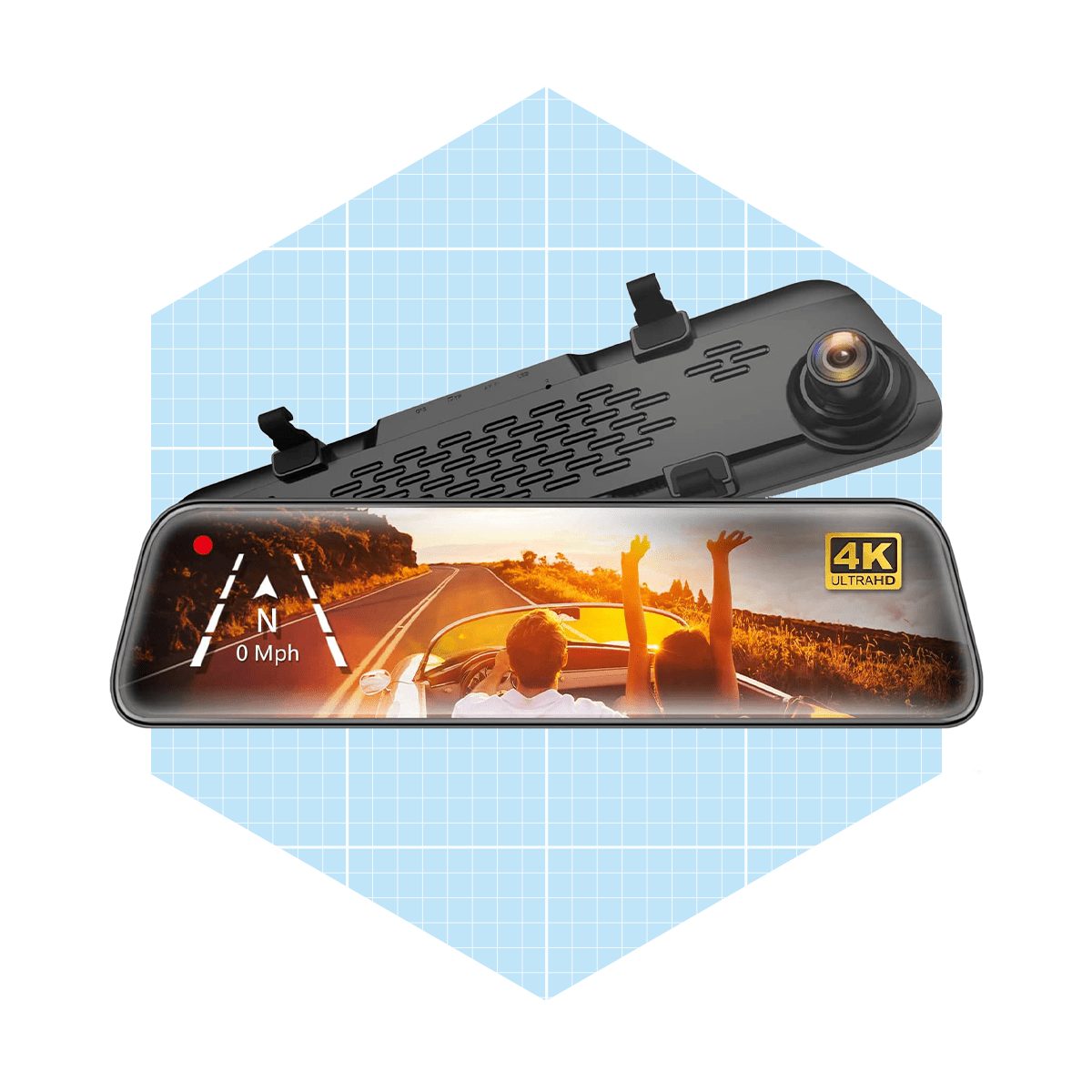 This Clever Gadget Turns Your Car Mirror Into a Dash Cam