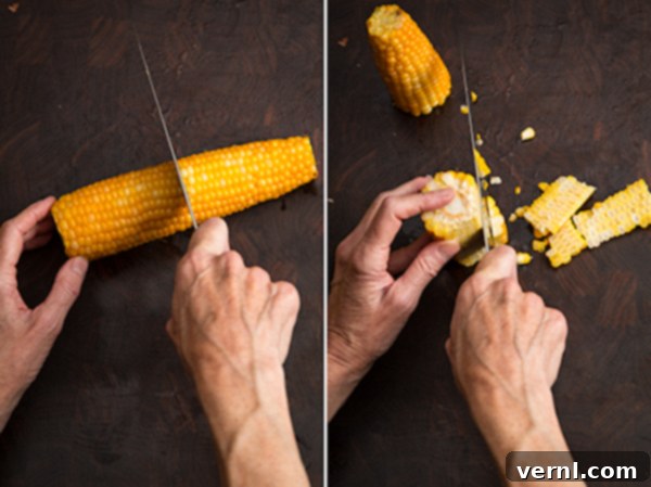 Corn How To Κόψιμο καλαμποκιού από το κοτσάνι.