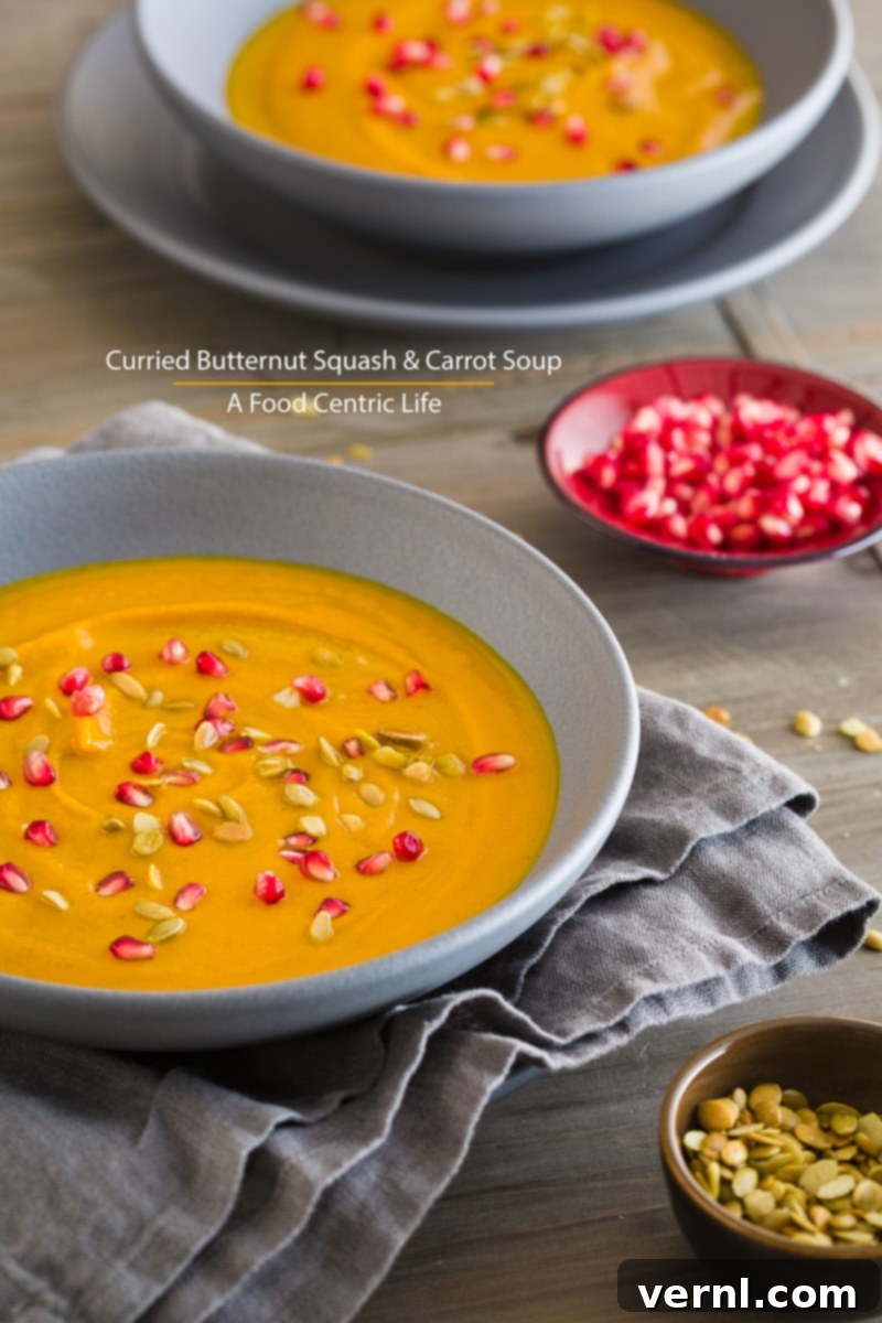 Curried butternut squash soup