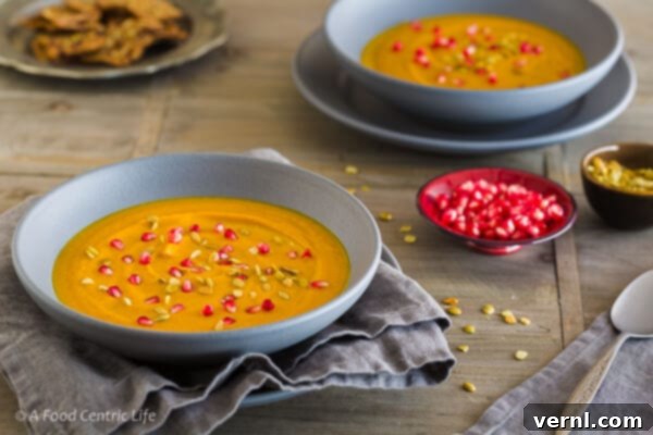 Curried Butternut Carrot Soup | AFoodCentricLife.com
